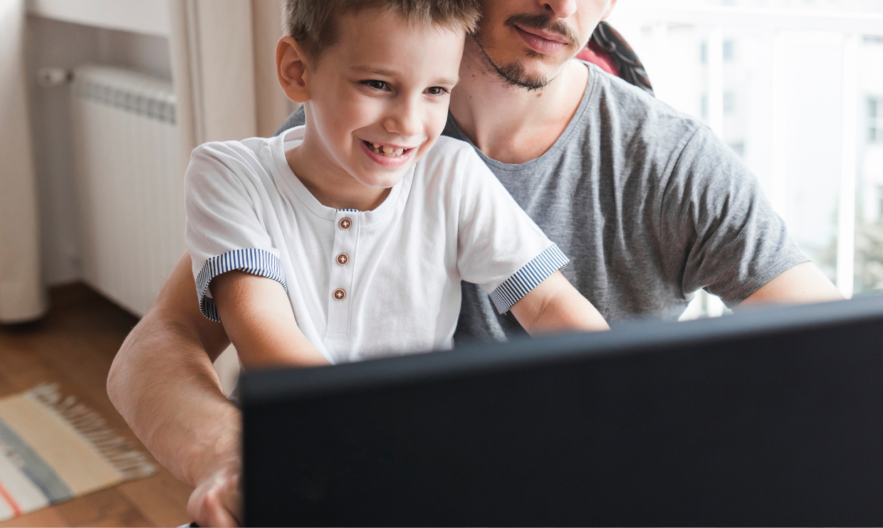 Child on computer