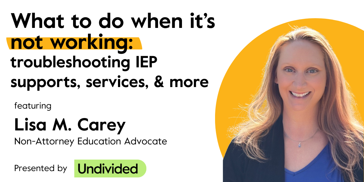 Lisa Carey IEP event
