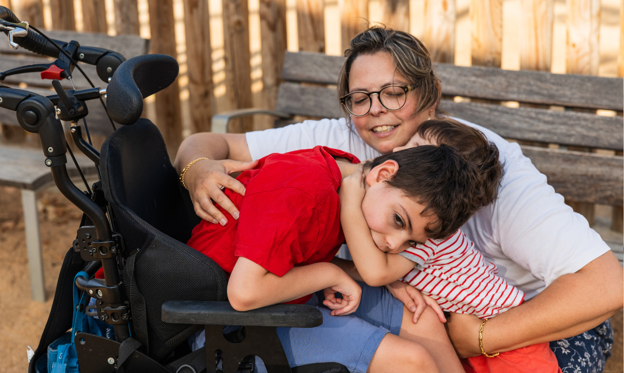 Parent caring for chidl with disability